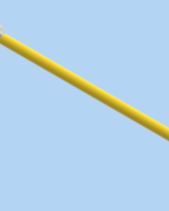 CLOSING ROD, TYPE 500,PLASTIC COATED